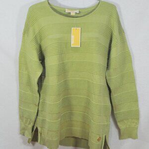 Michael Kors Women's Sweater Size L Sage Green Long Sleeve Blouse Top